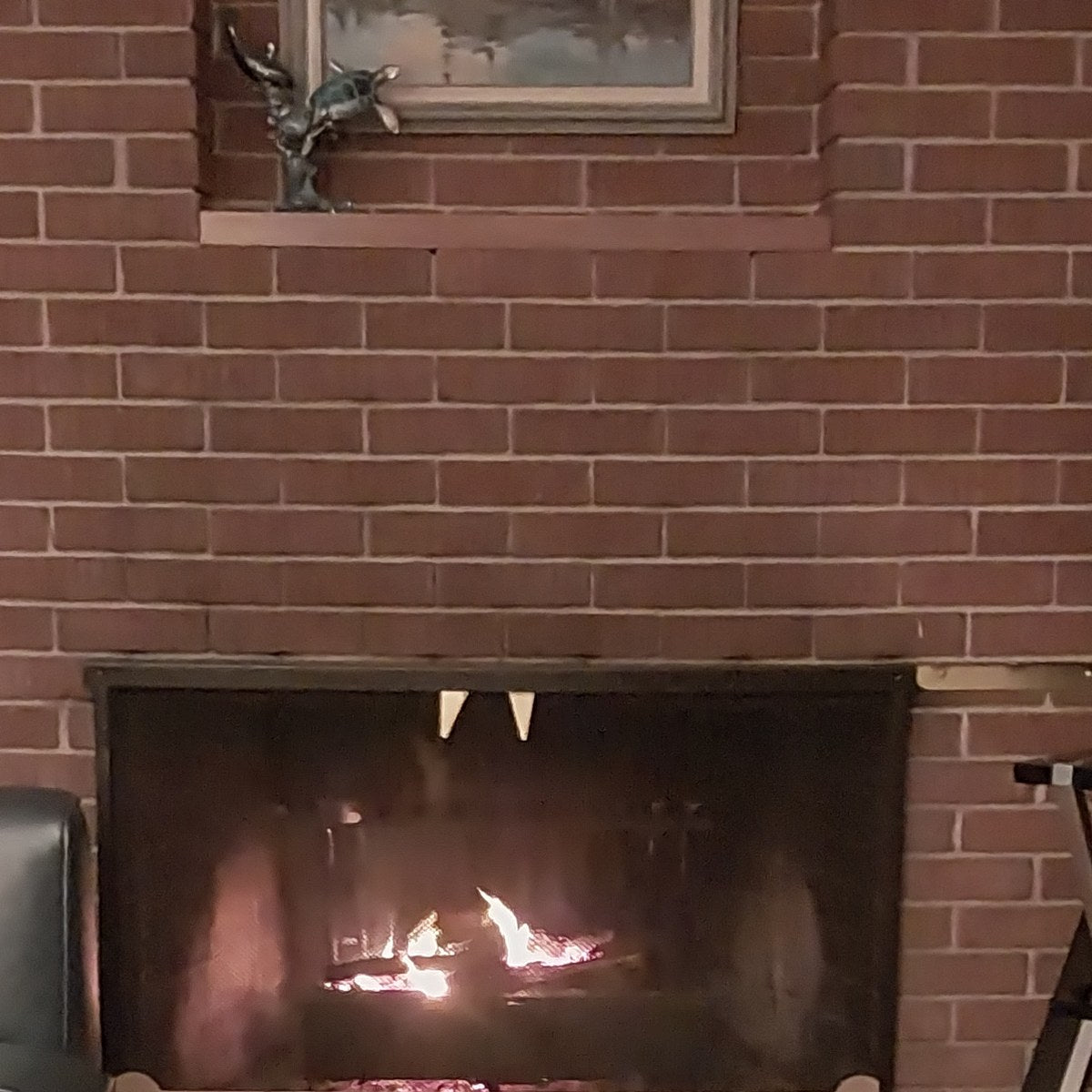 GR Fireplace Grate Heater Burning Hearth