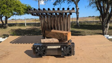 20DGR20TD +Vs Fireplace Grate Heater Exchanger Log Burner Hot Air Tube