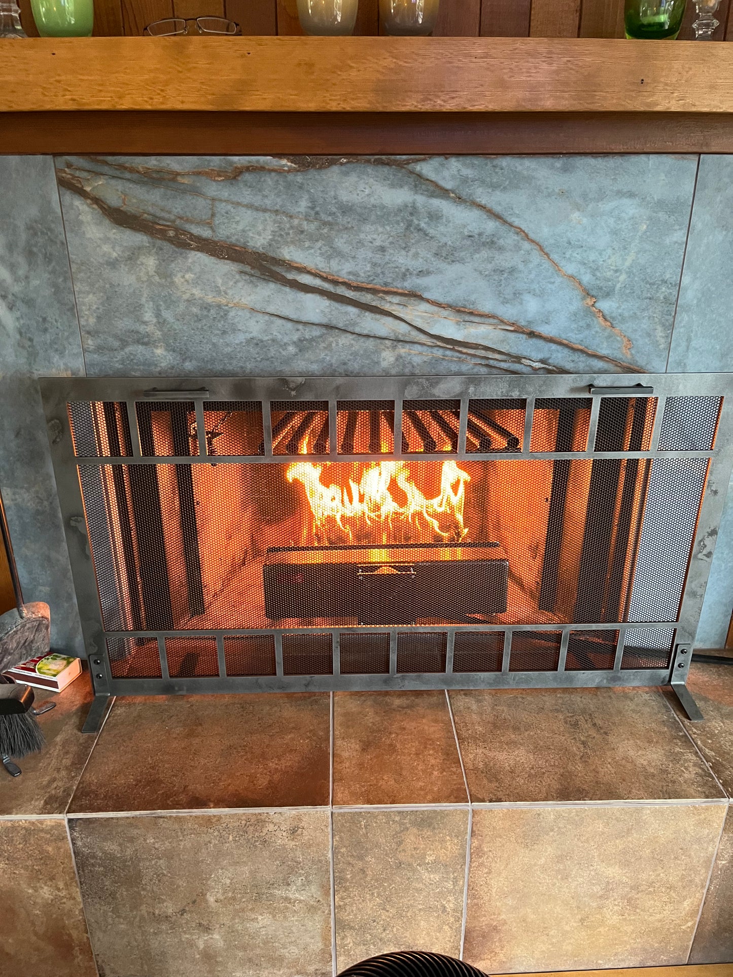 20TGR 20" Wide Tapered Fireplace Grate Heater Heat Exchanger Blower