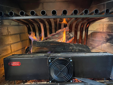 24TGR Large Tapered Fireplace Grate Heater Heat Exchanger Blower