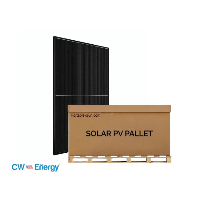 CW Energy 18.45kW Pallet - 595W Bifacial Solar Panels | Up to 780W Bifacial Gain | CWT595-144TNB10 | FEOC Compliant