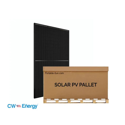 CW Energy 18.45kW Pallet - 595W Bifacial Solar Panels | Up to 780W Bifacial Gain | CWT595-144TNB10 | FEOC Compliant