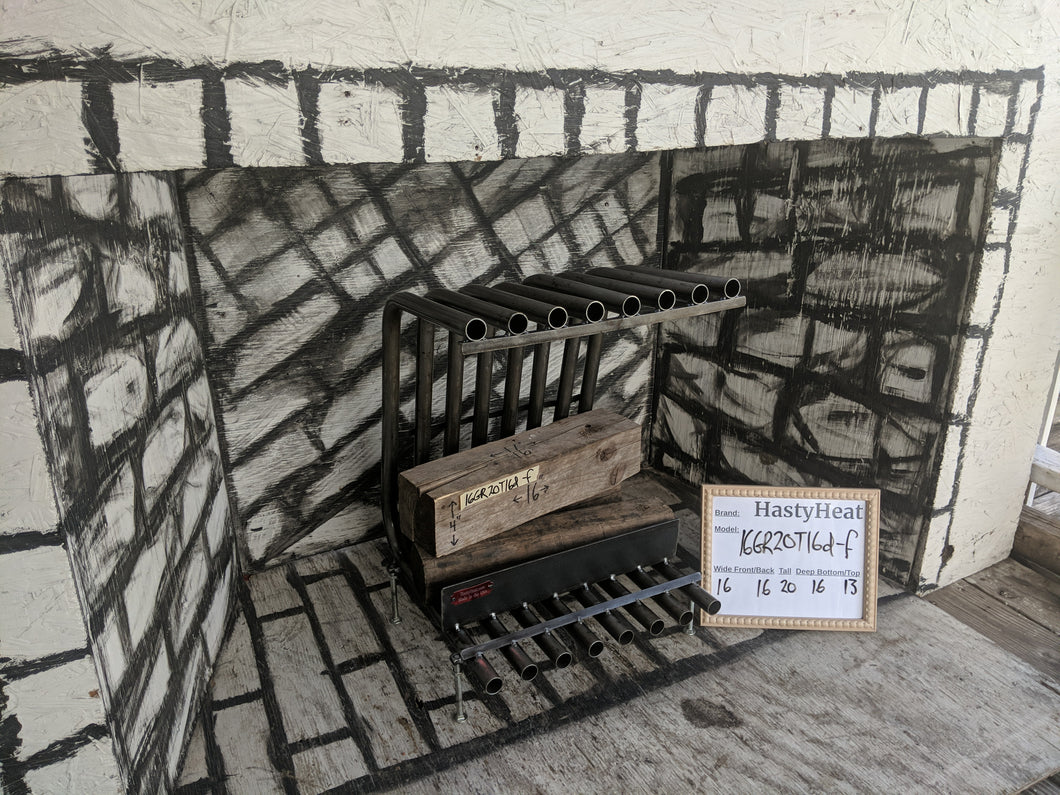 16GR20T16D-F fanless natural convection tube fireplace grate.