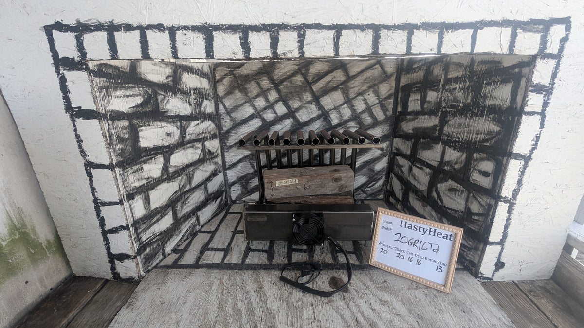 20GR Medium Fireplace Grate Heater Heat Exchanger Blower