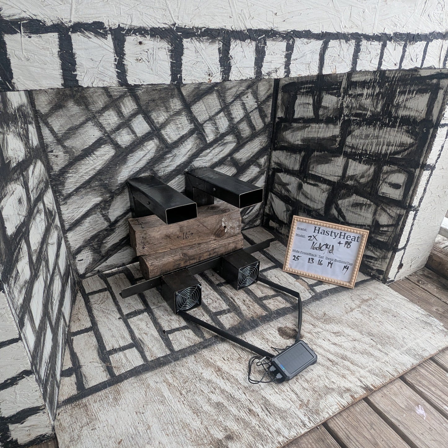 HTH Long Lasting Durable Heavy Duty Fireplace Grate, many sizes avaliable for the very best fit, blows heated air warming your home.