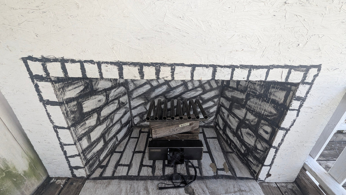 16GR Small Fireplace Grate Heater Heat Exchanger Blower
