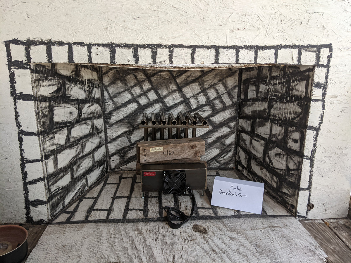 14GR 14" wide Fireplace Grate Heater Heat Exchanger Blower