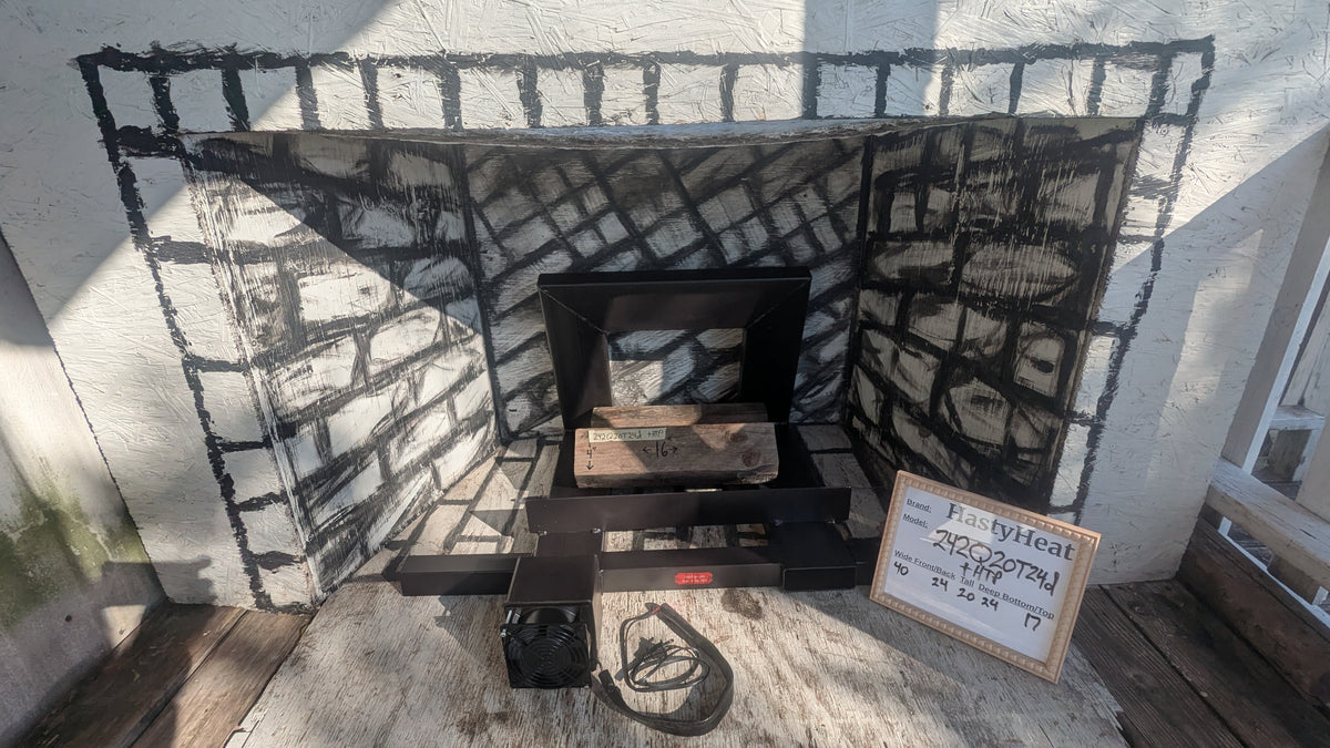 242Q 14 ~ 24TD  Cube Fireplace Insert Grate Heater Heat Exchanger Blower