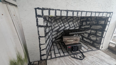 14DGR Tiny Double Row Fireplace Grate Heat Exchanger Blower