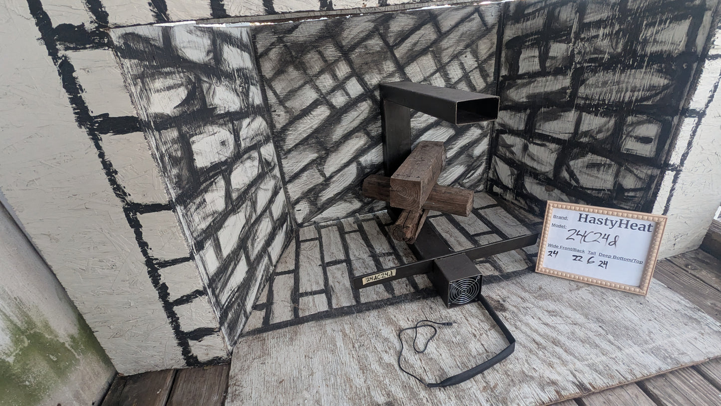 HTH Long Lasting Durable Heavy Duty Fireplace Grate, many sizes avaliable for the very best fit, blows heated air warming your home.