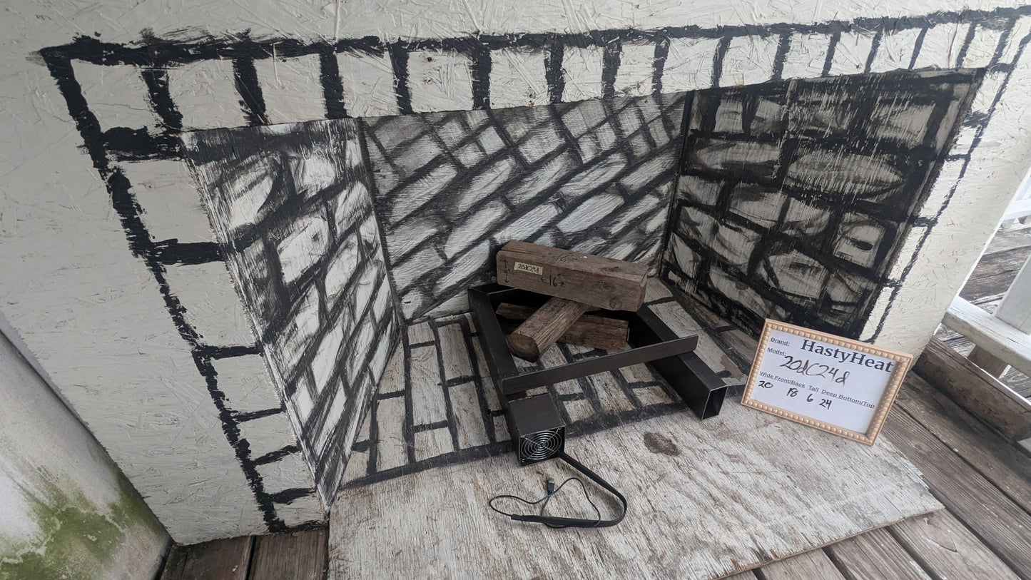 HTH Long Lasting Durable Heavy Duty Fireplace Grate, many sizes avaliable for the very best fit, blows heated air warming your home.