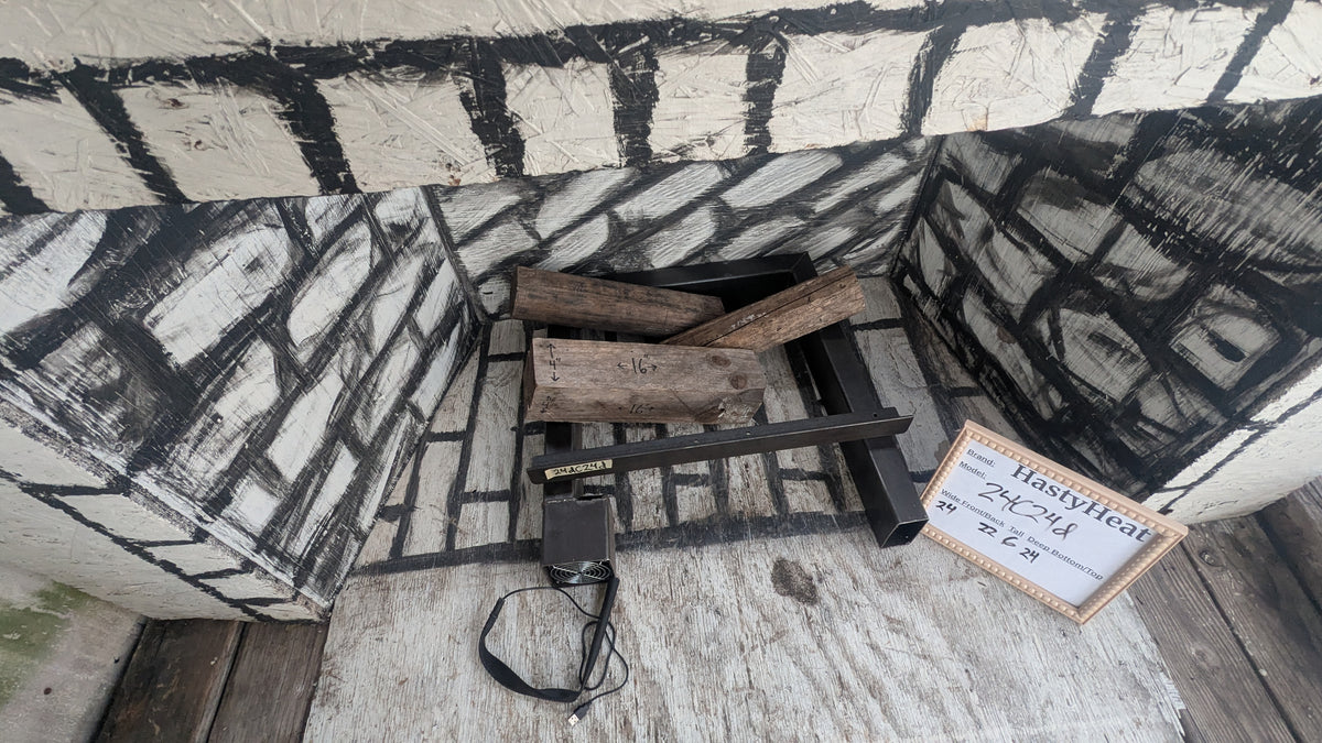 HTH Long Lasting Durable Heavy Duty Fireplace Grate, many sizes avaliable for the very best fit, blows heated air warming your home.