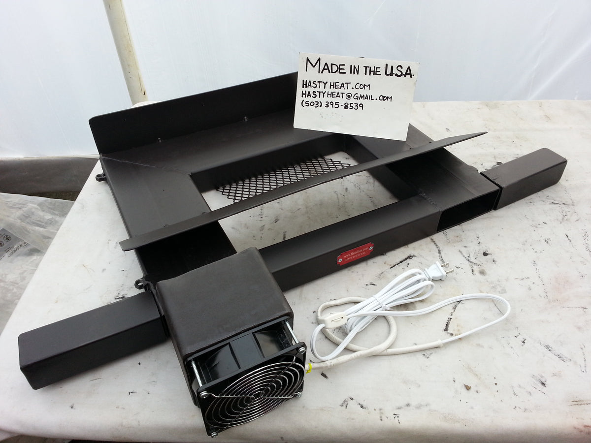 161Q Small Cube Fireplace Insert (for use with glass doors) Fireplace Grate Heater Heat Exchanger Blower