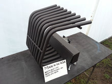 Small Tapered Fireplace Grate tube heat exchanger with blower