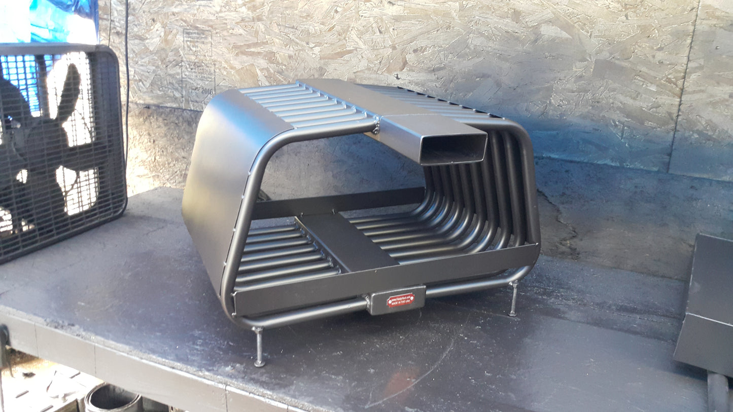 20RC 24~44W14~24T (32") RC RIB CAGE, Double Sided Fireplace Grate Heat Exchanger with Blower