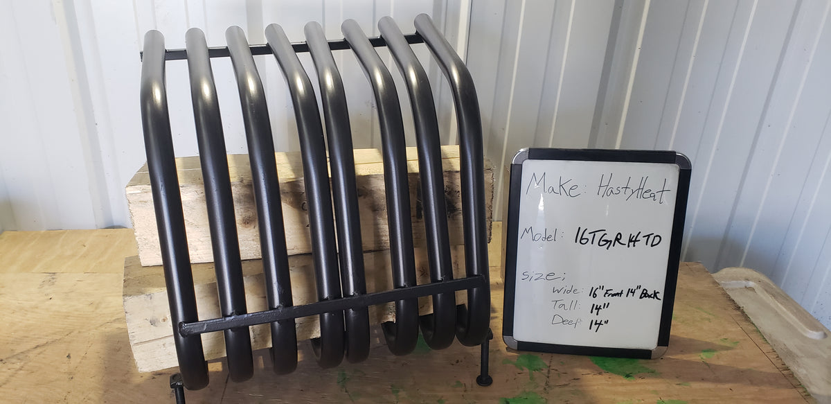 16TGR Small Tapered Fireplace Grate Heater Heat Exchanger Blower