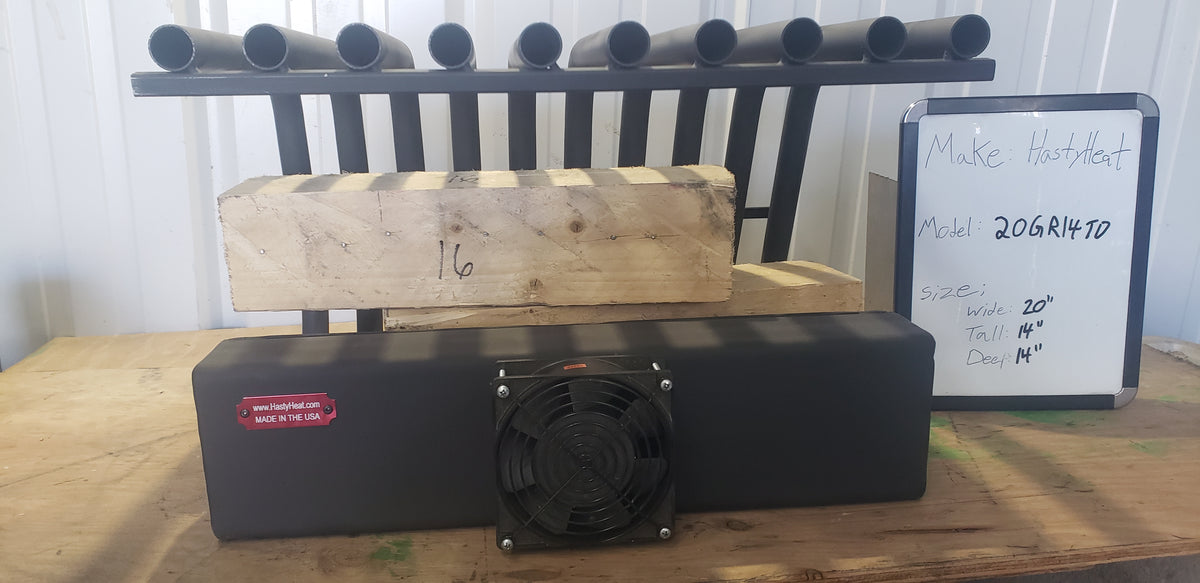 20GR Medium Fireplace Grate Heater Heat Exchanger Blower