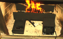 Medium Hard Times Heater heavy duty tube blower fireplace grate heat exchanger