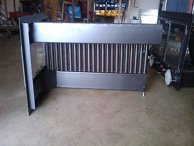 CFI - Custom Fireplace Insert, Fireplace Heat Exchanger, With Ceramic Glass Fireplace Doors