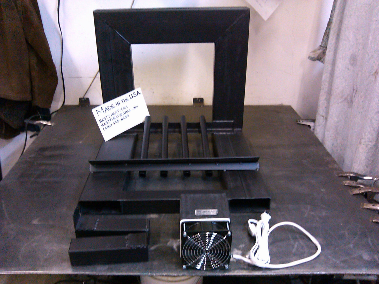 162Q 14 ~ 24TD Cube Fireplace Insert Grate Heater Heat Exchanger Blower